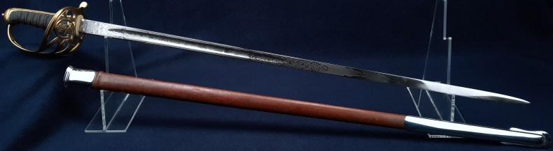British 1892 Pattern Royal Army Medical Corps Officers Sword of Lt Col Richard George Hanley 02
